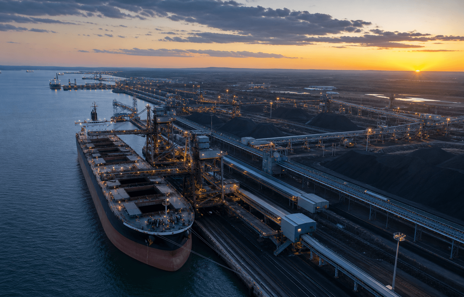 Industrial coal supply and port logistics in Gujarat